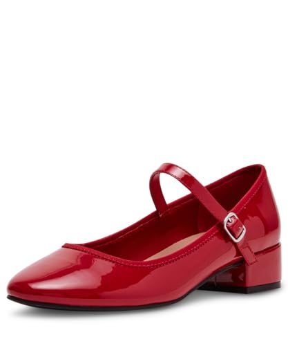 Madden Girl Damen Tutu Ballerinas, Rotes Lackleder, 38.5 EU von Madden Girl