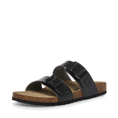 Steve Madden Damen Brando Flache Sandale, Black Paris, 40 EU von Madden Girl