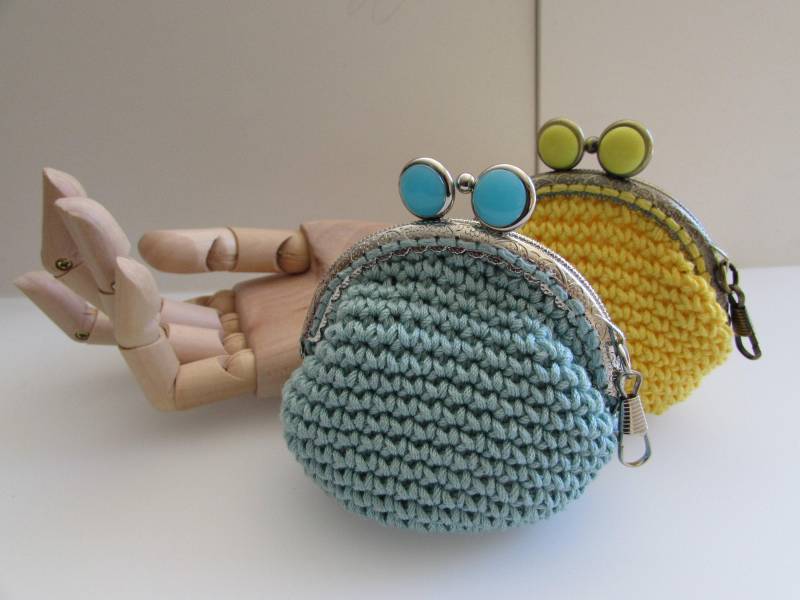 Gehäkelte Münztasche, Tasche, Beutel, 8, 5cm Metallrahmen Gehäkelte Münztasche, Tasche, Beutel, 8, 5cm Metallrahmen von MaddieBayStudio