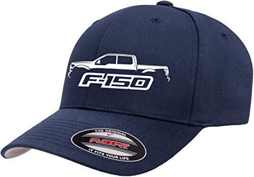 2015-20 Ford F150 Pickup Truck Outline Design Flexfit 6277 Athletic Baseball Fitted Cap, navy, L/XL 2015-20 Ford F150 Pickup Truck Outline Design Flexfit 6277 Athletic Baseball Fitted Cap, navy, L/XL von Maddmax Car Art