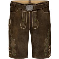 Maddox Country Lederhose mit Stickerei in Kontrastfarbe von Maddox Country