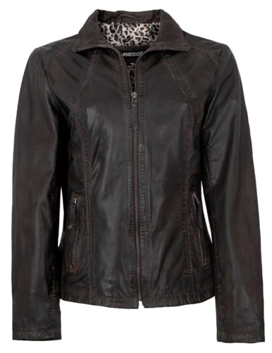 Maddox - Damen Echtleder Lederjacke Lammnappa Coffee Größe 40 von Maddox