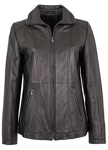 Maddox - Damen Echtleder Lederjacke Lammnappa schwarz Größe 42 von Maddox