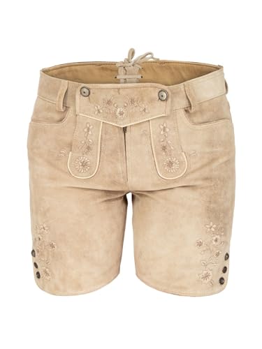 Maddox Damen Lederhose HALENSEE Hellbraun 38 von Maddox