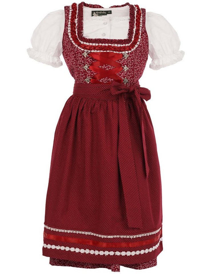 Maddox Dirndl Kinder Trachten 'Elisa' 3-tlg. mit Bluse, Streubl von Maddox