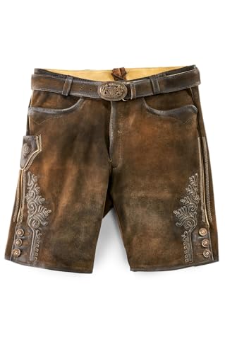 Maddox Herren Lederhose FAELO antik - nuss 60 von Maddox