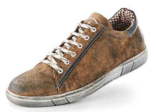 Maddox Herren Trachten Schuhe Sneaker Siegfried - Wood Nappato Gr. 47 von Country Maddox
