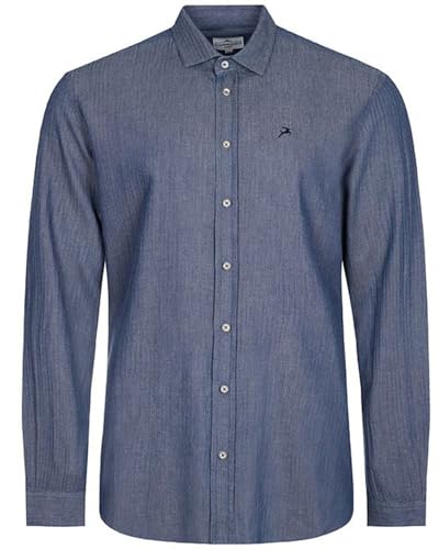 Maddox Herren Trachtenhemd - Hemd-107 | Blau (DE/NL/SE/PL, Alphanumerisch, 4XL, Große Größen, Extra Tall, Blau) von Maddox