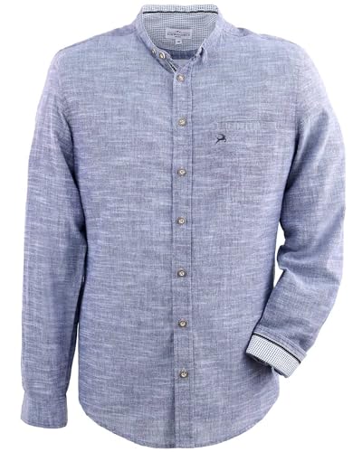 Maddox Kinder Trachtenhemd Justus mit Hirschstickerei K-106 | Blau (DE/NL/SE/PL, Numerisch, 110, Regular, Blau) von Maddox