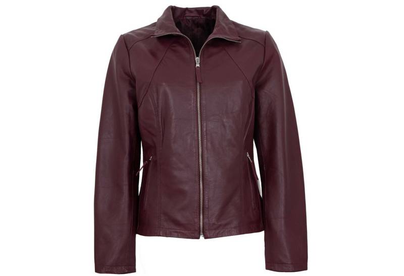 Maddox Lederjacke Diana MADDOX - Damen Lederjacke Lammnappa bordo von Maddox