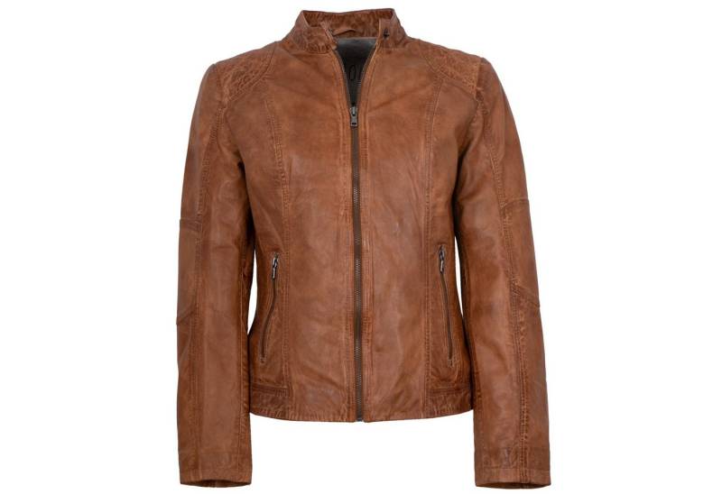 Maddox Lederjacke Jecki MADDOX - Damen Lederjacke Lammnappa cognac von Maddox