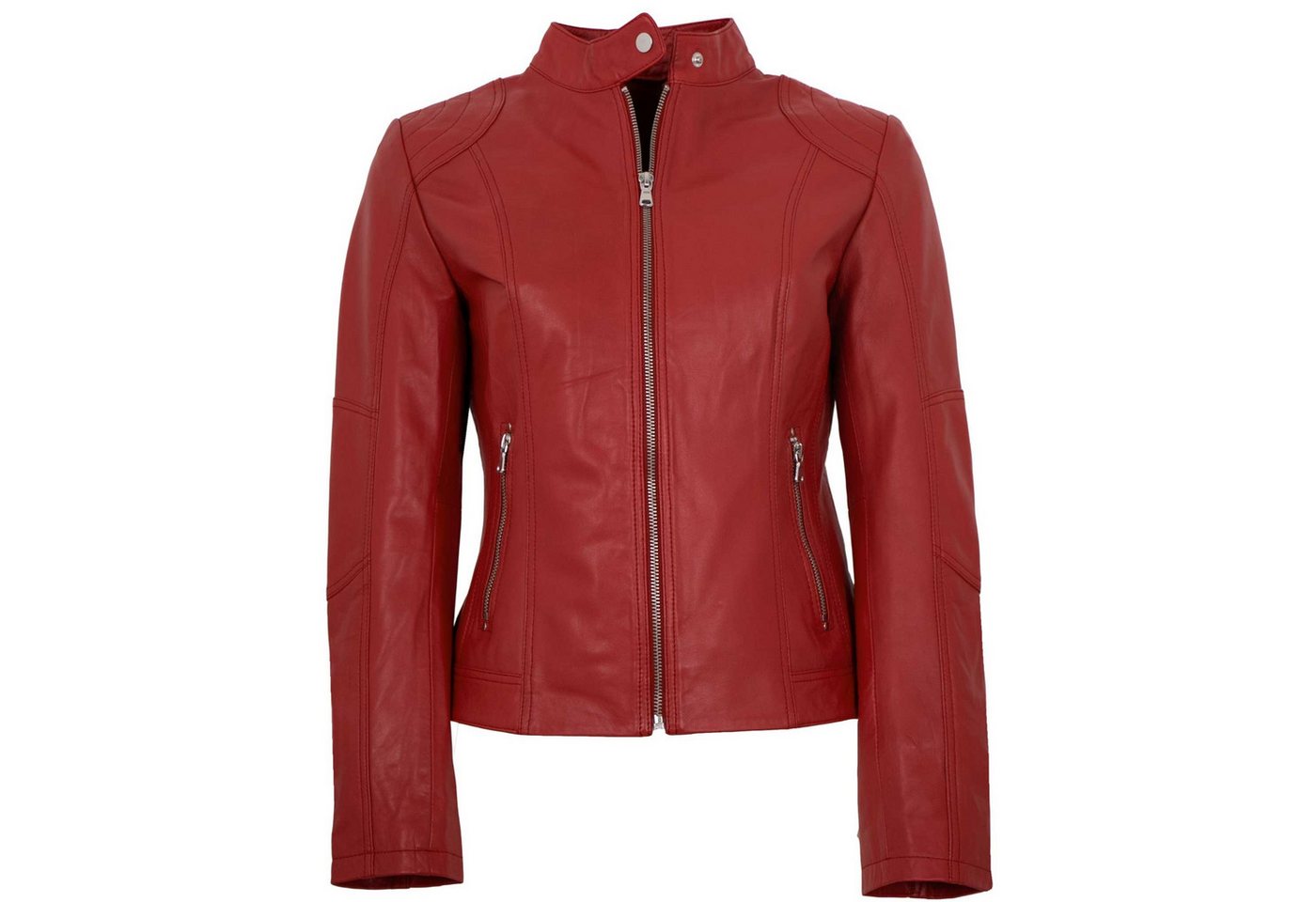 Maddox Lederjacke Jecki MADDOX - Damen Lederjacke Lammnappa rot von Maddox
