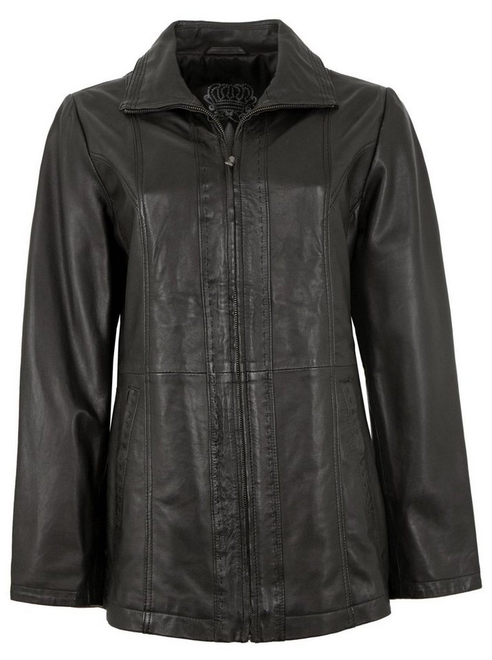 Maddox Lederjacke MADDOX - Damen Echtleder Lederjacke Lammnappa schwarz von Maddox