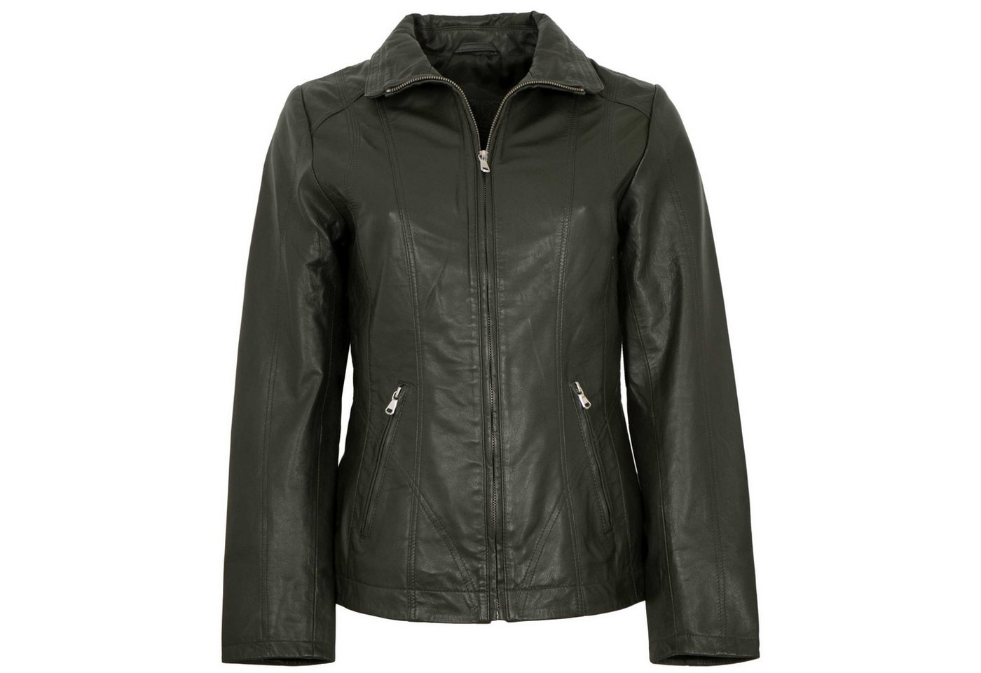 Maddox Lederjacke Paulina MADDOX - Damen Lederjacke Lammnappa olive von Maddox