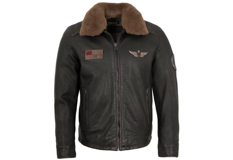 Maddox Lederjacke Thilo-B Maddox - Herren Lederjacke Lammnappa Lammfellkragen schwarz Maddox Lederjacke Thilo-B Maddox - Herren Lederjacke Lammnappa Lammfellkragen schwarz von Maddox