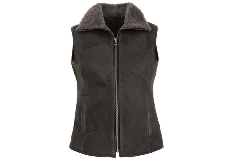 Maddox Lederweste Mariel MADDOX - Damen Lammfellweste Lederweste Lammfell anthra von Maddox