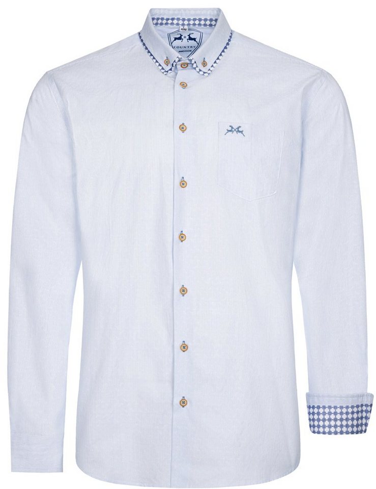 Maddox Trachtenhemd MADDOX Trachtenhemd Button-Down-Kragen - Hemd-58 von Maddox