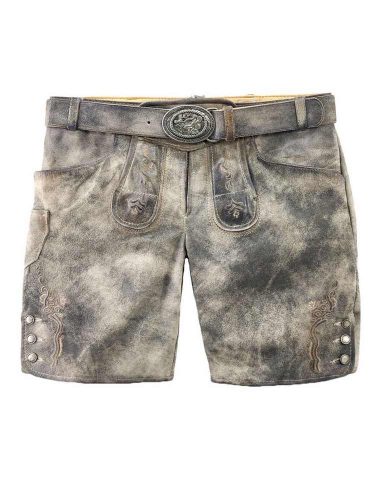 Maddox Trachtenlederhose MADDOX Kurze Damen Lederhose 'Dafne' mit Gürtel von Maddox