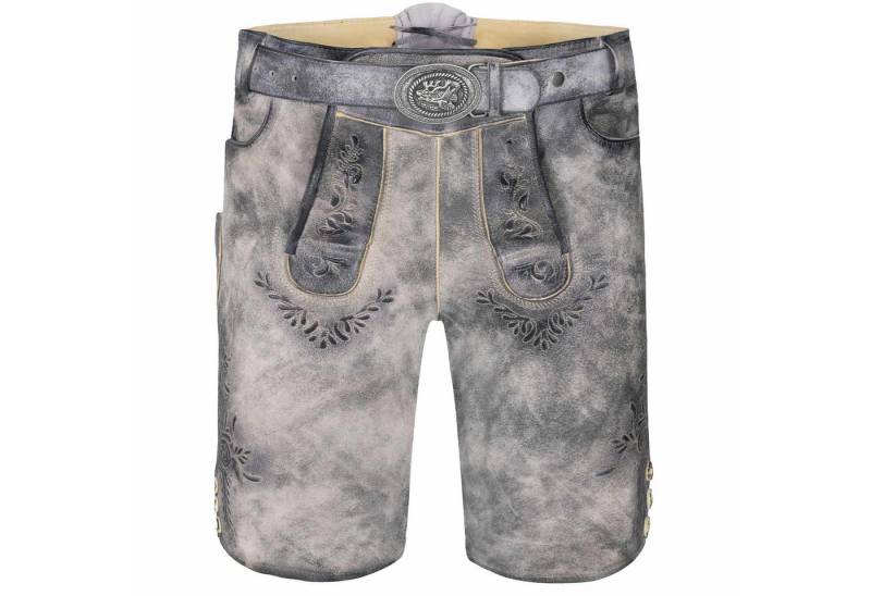 Maddox Trachtenlederhose MADDOX Kurze Herren Lederhose 'Hopfensee' mit Gürt von Maddox