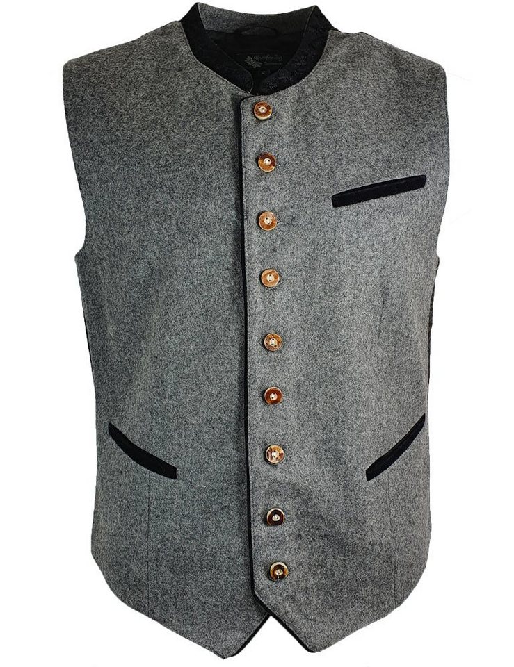 Maddox Trachtenweste MADDOX Herren Trachtenweste 'Cornelius' Schwarz / von Maddox