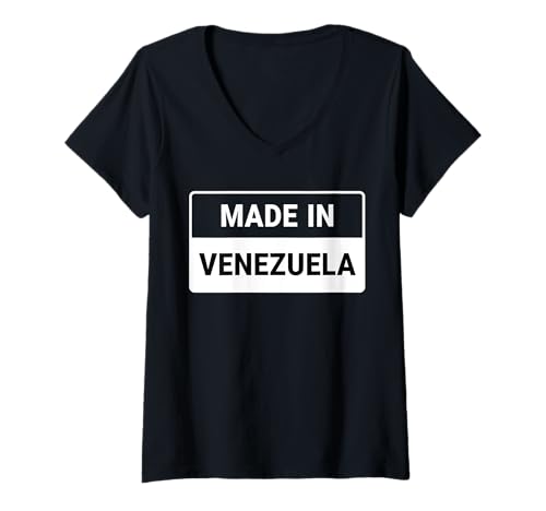 Damen Hergestellt in Venezuela T-Shirt mit V-Ausschnitt Damen Hergestellt in Venezuela T-Shirt mit V-Ausschnitt von Made In Venezuela Gifts