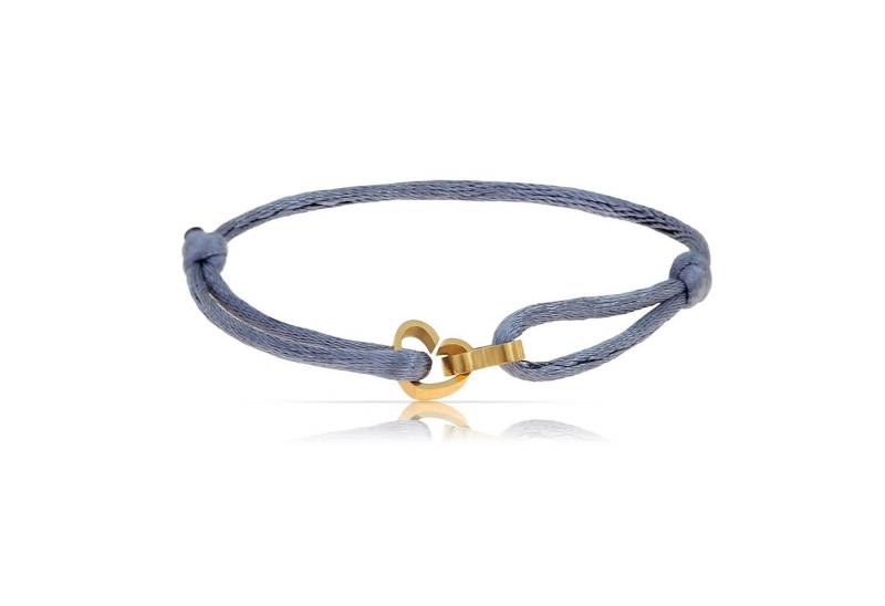 Made by Nami Armband Herz Armband Damen Schwarz aus Edelstahl, Wasserfester Schmuck Größenverstellbar Freundschaftsarmbänder von Made by Nami