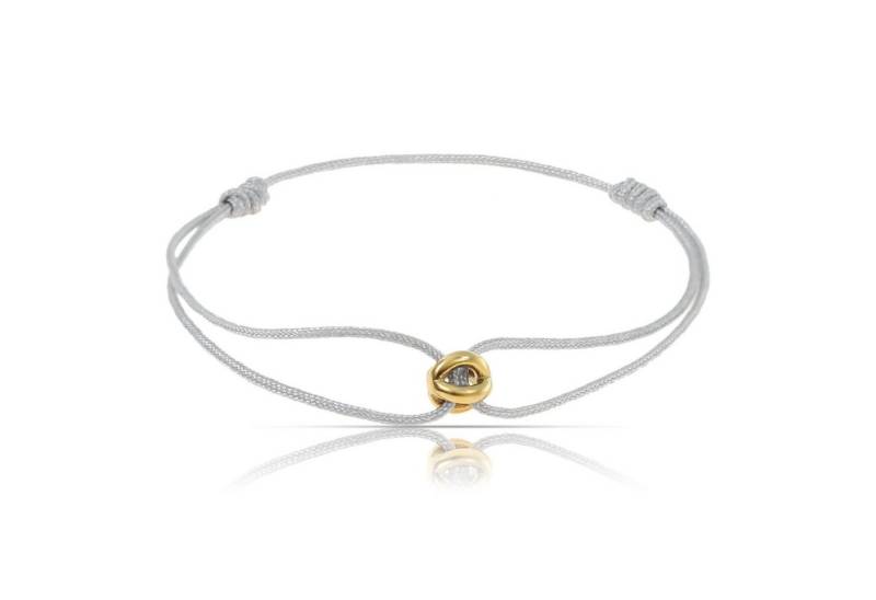 Made by Nami Armband Minimalistisches Herren & Damen Armband Filigran Grau, Handgemacht & Geflochten - 100% Wasserfest & verstellbar von Made by Nami