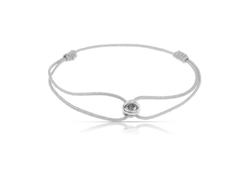 Made by Nami Armband Minimalistisches Herren & Damen Armband Filigran Grau, Handgemacht & Geflochten - 100% Wasserfest & verstellbar von Made by Nami