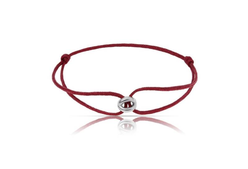 Made by Nami Armband Minimalistisches Herren & Damen Armband Filigran Rot, Handgemacht & Geflochten - 100% Wasserfest & verstellbar von Made by Nami