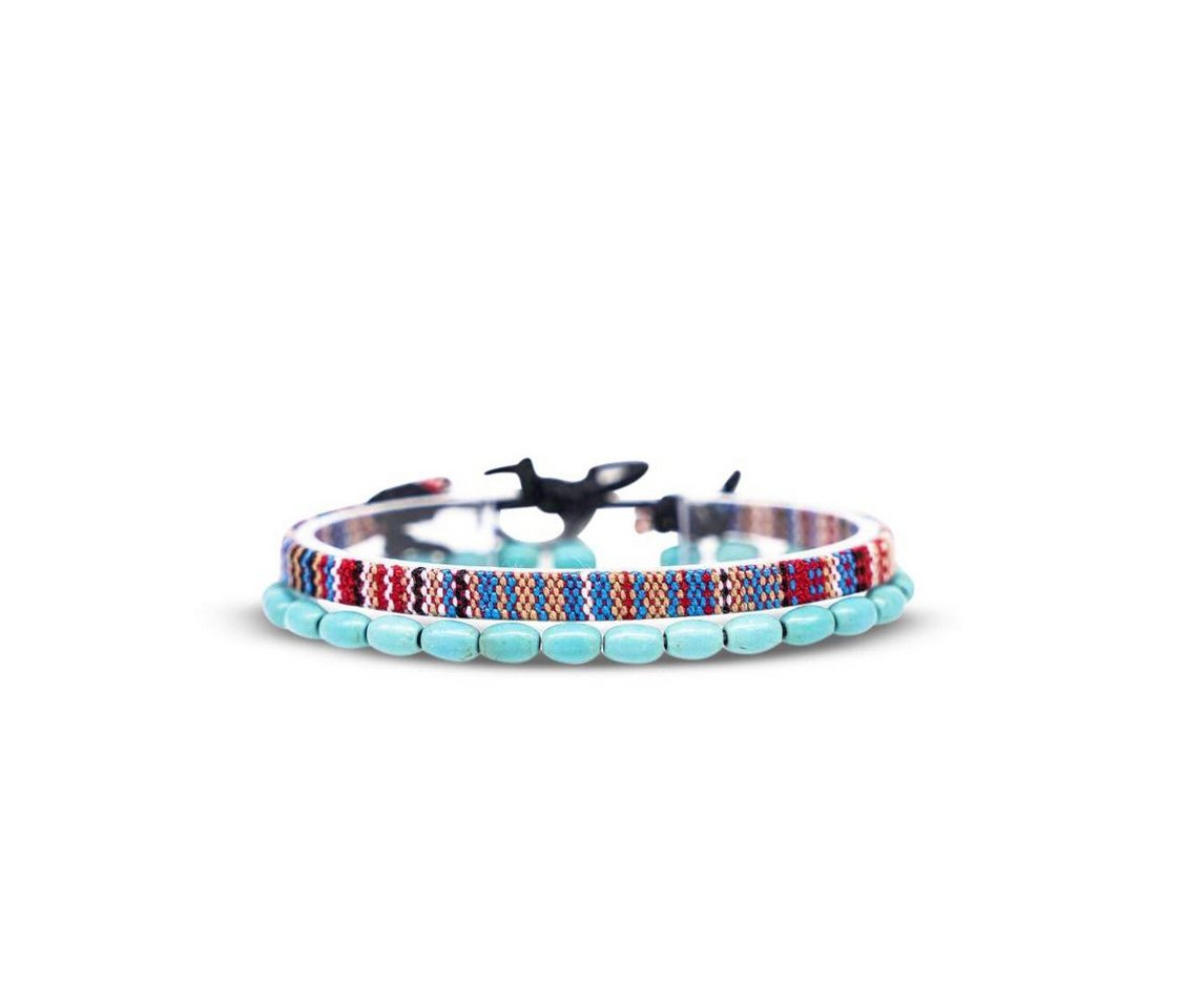 Made by Nami Armband Set 2x Surfer Armband Damen & Herren Perlenarmband Freundschaftsarmbänder (Set, 2), Surfer Schmuck Boho Armband Sommer Hippie Style von Made by Nami