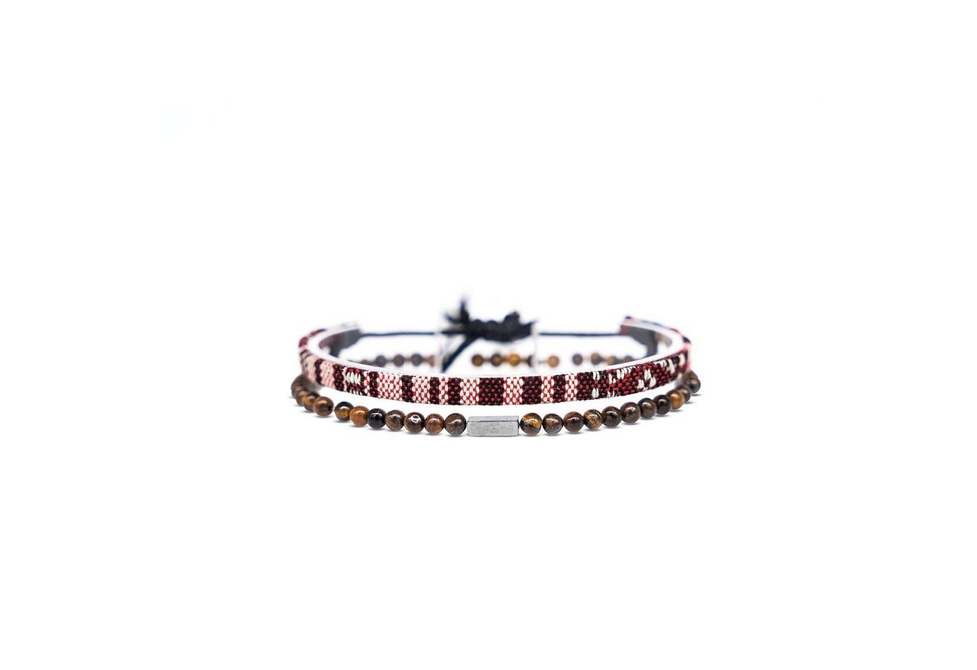 Made by Nami Armband Set 2x Surfer Armband Herren & Damen Tigerauge Perlenarmband Boho Armband (Set, 2), Festival Schmuck Hippie Herren Armband Sommer von Made by Nami