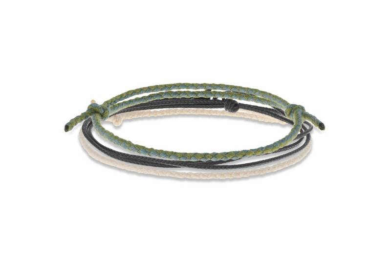 Made by Nami Armband Set Armband Herren Damen bunt mit verschiedenen Armbändern, aus Stoff und Edelstahl - Schlichtes Design - Wasserfest von Made by Nami