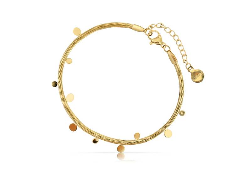 Made by Nami Armkette für Frauen Gold im Schlangendesign mit Anhänger 16 + 4 cm, Wasserfest & Verstellbar Geschenkideen Frauen oder Mädchen von Made by Nami