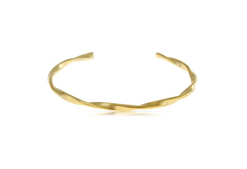 Made by Nami Armreif Herren aus Edelstahl Wasserfest Minimalistischer Schmuck, aus Edelstahl – wasserfest – Silber/Gold - verstellbar von Made by Nami