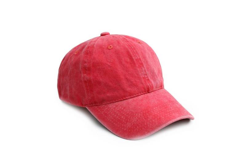 Made by Nami Baseball Cap Basecap Used Look - Rot Schwarz Grün mit oder ohne Prints Softshell Baseball Caps - Schirm-Mütze Kopfbedeckung - Unisex von Made by Nami