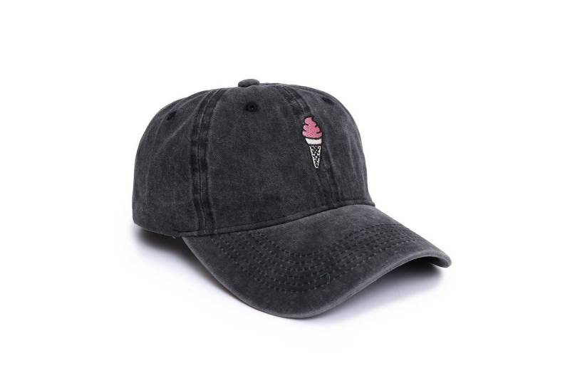 Made by Nami Baseball Cap Basecap Used Look - Rot Schwarz Grün mit oder ohne Prints Softshell Baseball Caps - Schirm-Mütze Kopfbedeckung - Unisex von Made by Nami