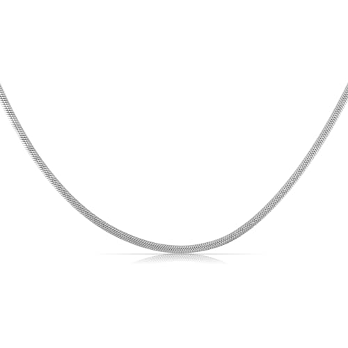 Made by Nami Brillenkette Damen & Herren Brillenband Schlangen Design Gold oder Silber 70cm (Schlangendesign, Silber) von Made by Nami