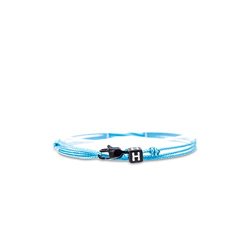 Made by Nami Buchstaben-Armband Personalisiert - Damen Herren Mädchen Pärchen-Armband - Freundschaftsarmband Verstellbar - beste Freundin Geschenk (Hellblau D) von Made by Nami