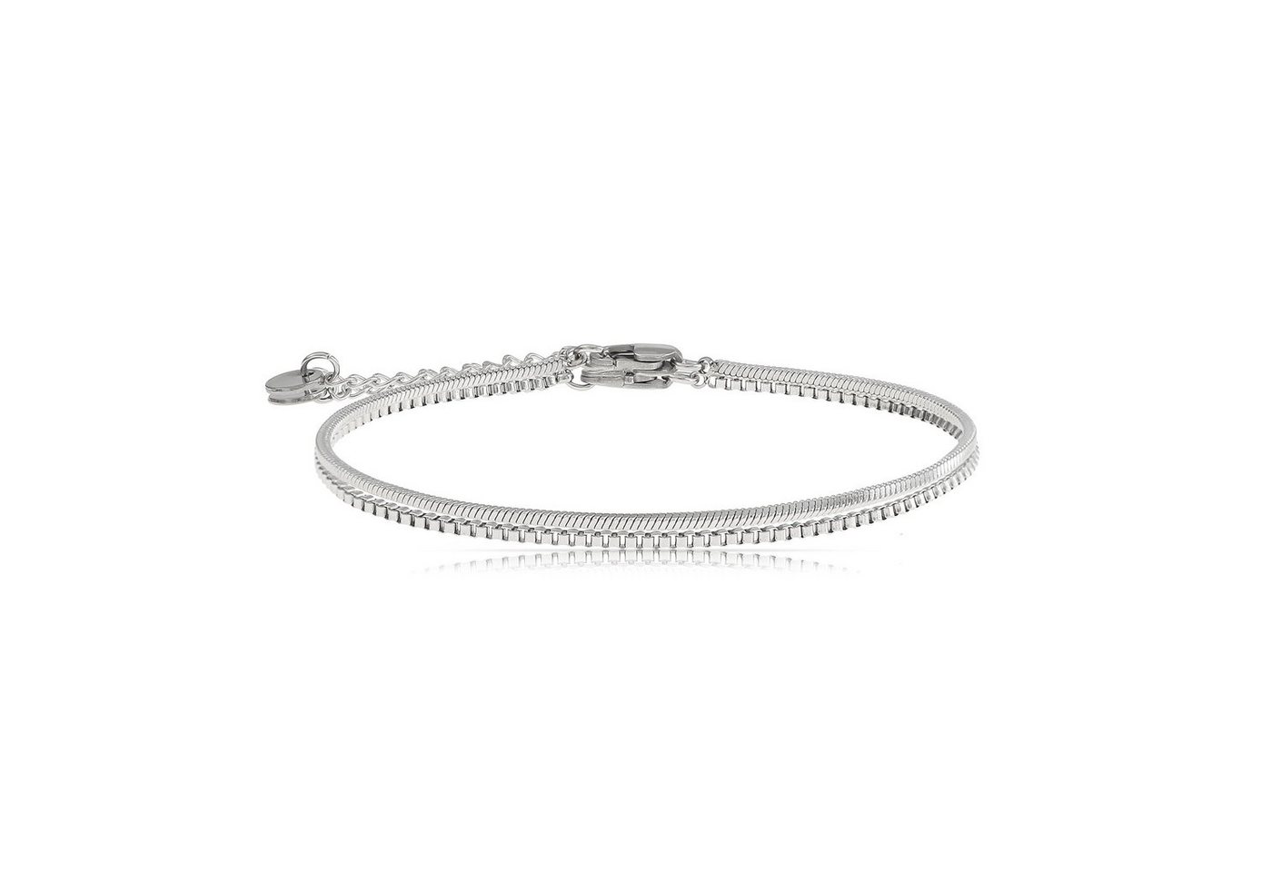 Made by Nami Edelstahlarmband Silber oder Gold Armband Edelstahl Minimalistisches Armband Herren, Filigrane Armkette Cuban Link Chain - 2er Set Made by Nami Edelstahlarmband Silber oder Gold Armband Edelstahl Minimalistisches Armband Herren, Filigrane Armkette Cuban Link Chain - 2er Set von Made by Nami