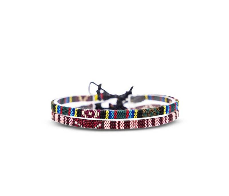 Made by Nami Freundschaftsarmband Surfer Armband 2-er Set Boho Schmuck (Set, 2), Ethno Hippie Style Freundschaftsarmbänder von Made by Nami