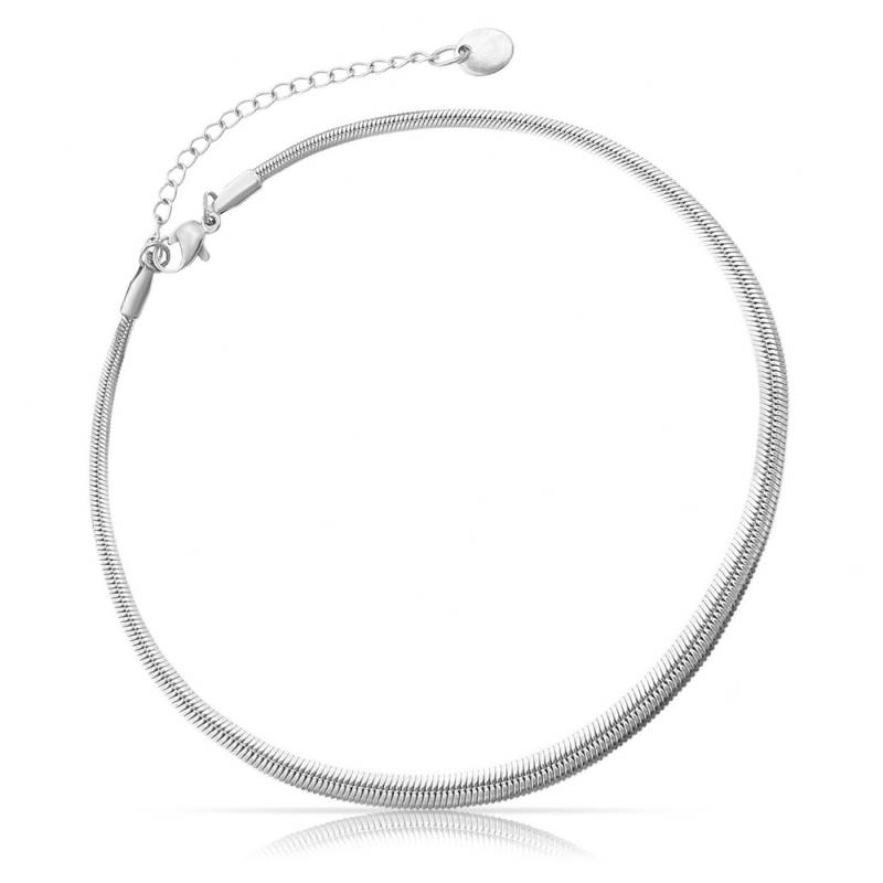 Made by Nami Fußkette mit starkem Karabiner-Verschluss Edelstahl, Schlangen-Design Fußschmuck Damen von Made by Nami