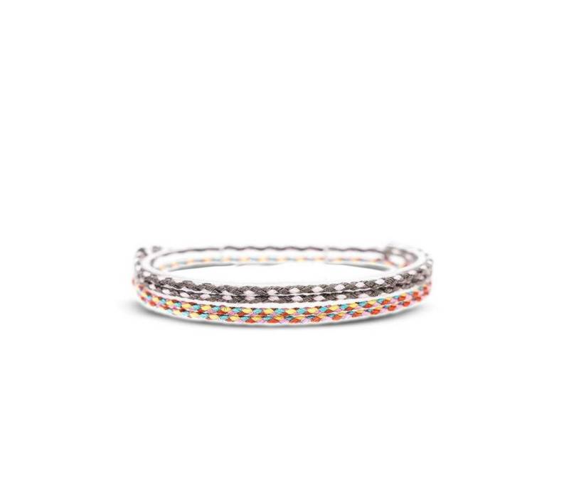 Made by Nami Fußketten Set Surfer Fußband 2er Set Boho Fußkettchen Baumwolle Damen & Mädchen (Set, 2), Unisex Verstellbar Wasserfest Geflochten von Made by Nami