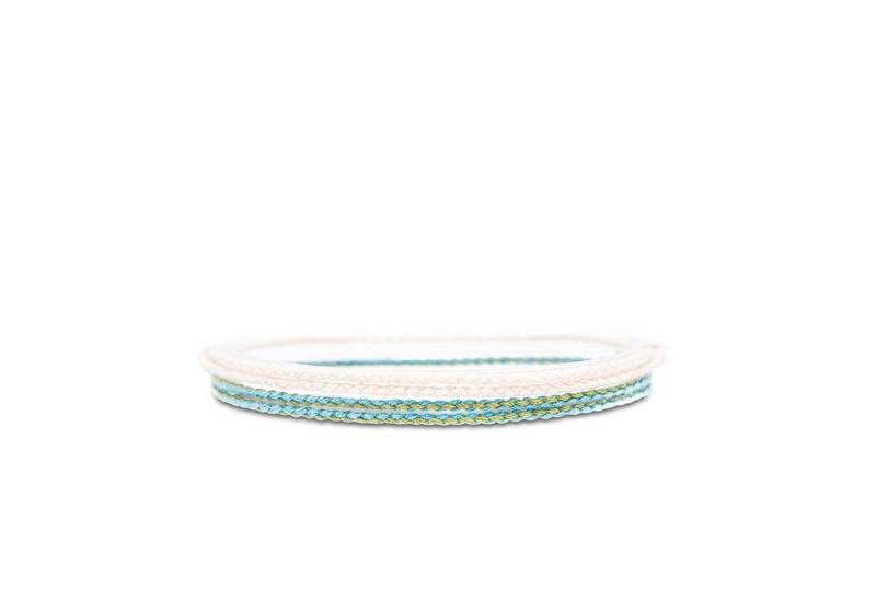 Made by Nami Fußketten Set Surfer Fußband 2er Set Boho Fußkettchen Baumwolle Damen & Mädchen (Set, 2), Unisex Verstellbar Wasserfest Geflochten von Made by Nami