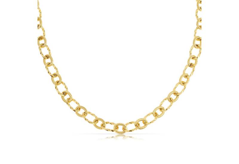 Made by Nami Gliederkette für Damen in Gold Edelstahl Sommer Schmuck, 40 + 5 cm Länge Geschenk für Sie Wasserfest von Made by Nami