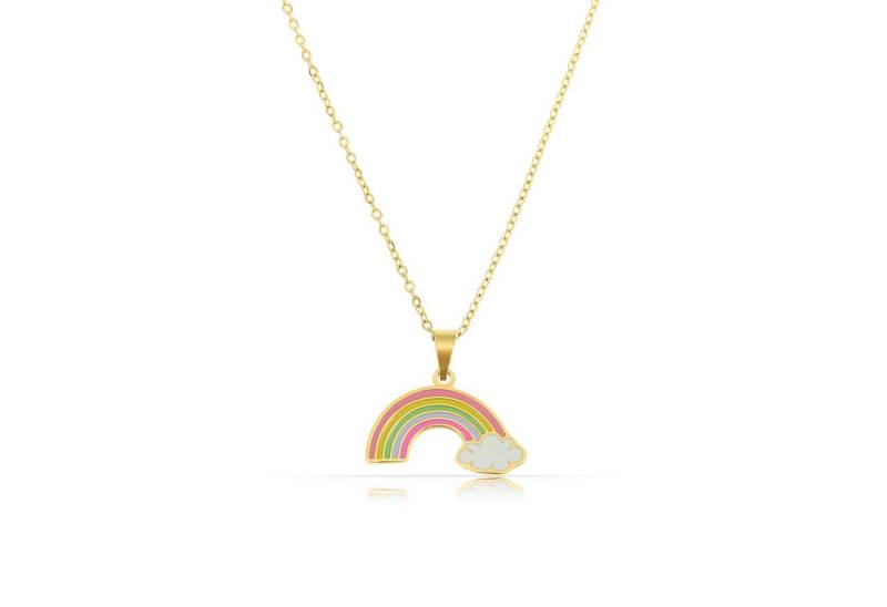 Made by Nami Kette mit Anhänger Halskette mit Anhänger Einhorn oder Regenbogen, Geschenke für Mädchen - Freundschaftskette von Made by Nami
