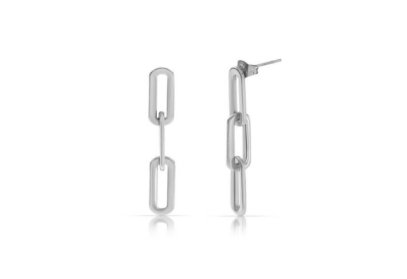 Made by Nami Ohrring-Set Hängend Statement Ohrringe Silber aus Chirurgischem Edelstahl, Festival Schmuck Damen Wasserfester Schmuck Hypoallergen von Made by Nami