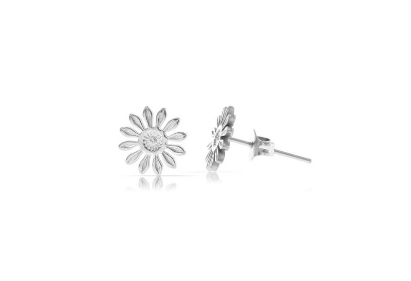 Made by Nami Ohrstecker-Set Blumen aus Chirurgischem Edelstahl in Silber oder Gold, Geschenke für Frauen Wasserfester Schmuck Minimalistischer Schmuck von Made by Nami
