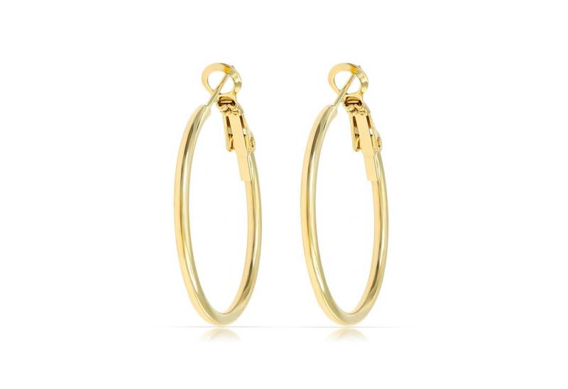 Made by Nami Paar Creolen Gold Ohringe Damen aus Edelstahl Wasserfester Schmuck von Made by Nami