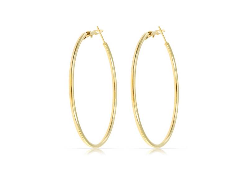 Made by Nami Paar Creolen Gold Ohringe Damen aus Edelstahl Wasserfester Schmuck von Made by Nami