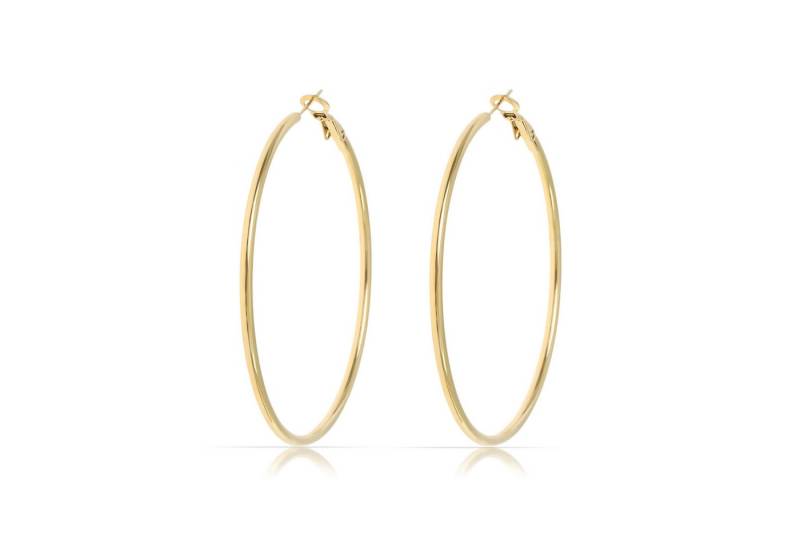 Made by Nami Paar Creolen Gold Ohringe Damen aus Edelstahl Wasserfester Schmuck von Made by Nami